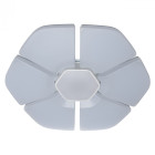 Plafonnier blanc techno   8 cm