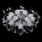 Plafonnier chromé flora 16 ampoules 36 cm