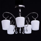 Plafonnier chromé megapolis 5 ampoules 38 cm