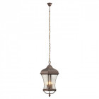 Plafonnier d'extérieur marron street 4 ampoules 160 cm