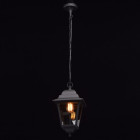 Plafonnier d'extérieur noir street 1 ampoule 100 cm