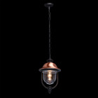 Plafonnier d'extérieur noir street 1 ampoule 106 cm