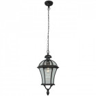 Plafonnier d'extérieur noir street 1 ampoule 110 cm