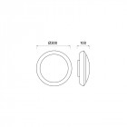 Plafonnier de jardin ford h 100 2 ampoules