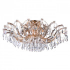 Plafonnier doré crystal 10 ampoules 42 cm