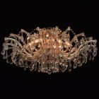 Plafonnier doré crystal 10 ampoules 42 cm