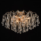 Plafonnier doré crystal 9 ampoules 45 cm