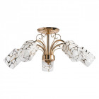 Plafonnier doré megapolis 5 ampoules 25 cm