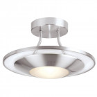 Plafonnier firenz, chrome et verre