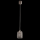 Plafonnier gris crystal 1 ampoule 85 cm