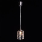 Plafonnier gris crystal 1 ampoule 85 cm