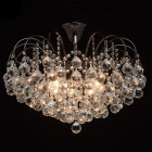 Plafonnier gris crystal 8 ampoules 43 cm