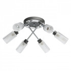 Plafonnier gris megapolis 6 ampoules 22 cm