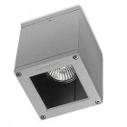 Plafonnier gu10 afrodita, aluminium et verre, gris