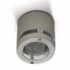 Plafonnier gu10 selene, aluminium et verre, gris