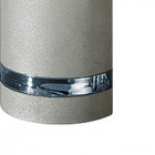 Plafonnier gu10 selene, aluminium et verre, gris