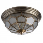 Plafonnier laiton country 6 ampoules 22 cm