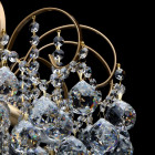 Plafonnier laiton crystal 6 ampoules 40 cm