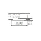 Plafonnier led 18 watt 225x225mm - Couleur eclairage - Blanc neutre, Finition - Grise