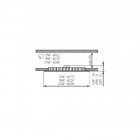 Plafonnier led 23 watt - Diam 298mm - bord argent - Couleur eclairage - Blanc chaud 3000°K