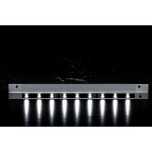 Plafonnier led sparta 6 ampoules - métal - argenté