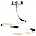 Plafonnier led wave, chrome