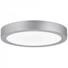 Plafonnier lunar led rond saillie 300mm 17w 230v blanc mat alu