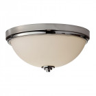Plafonnier malibu, chrome poli et verre opale