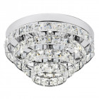 Plafonnier motown, chrome et cristal