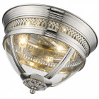 Plafonnier nickel york 3 lumières