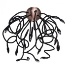 Plafonnier noir megapolis 15 ampoules 90 cm