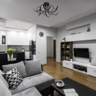 Plafonnier noir techno   34 cm