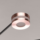 Plafonnier noir techno 6 ampoules 23 cm