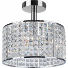 Plafonnier pearl, chrome et cristal