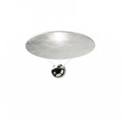 Plafonnier single, argent