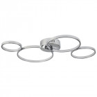 Plafonnier solexa, chrome, 4 ampoules
