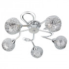 Plafonnier souk, chrome, 5 ampoules