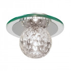 Plafonnier tarota, chrome et cristal