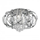 Plafonnier tilly, en chrome et cristal