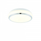 Plafonnier torus, chrome et acrylique, led