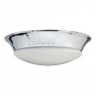 Plafonnier whitby, chrome et verre