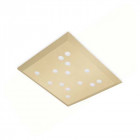 Plafonnier wow, acier doré et ppma, 50 cm