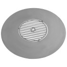 Plaque  de cuisson en acier inox pour braséro de 82 cm à 102cm avec une grille 40 à 50cm - Diamètre au choix
