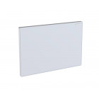 plaque fermeture omega verre blanc geberit