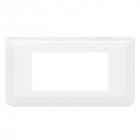 Plaque de finition horizontale mosaic pour 4 modules blanc (078814l)