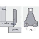 Plaque mont.cad.interm79382x10