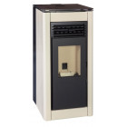 Ferlux poêle à granulés (pellets) natalia 10kw blanc perlé