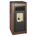 Ferlux poêle à granulés (pellets) natalia 10kw marron vintage Ferlux poêle à granulés (pellets) natalia 10kw marron vintage