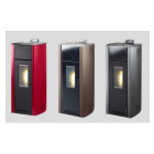 Poêle à granulés nuance atlantic étanche 6kw taupe