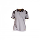 Polo renforcé rica lewis - homme - taille l - stretch - gris - workpol
